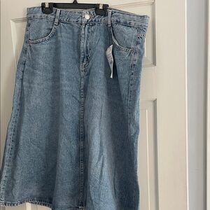 Zara Blue Denim Skirt